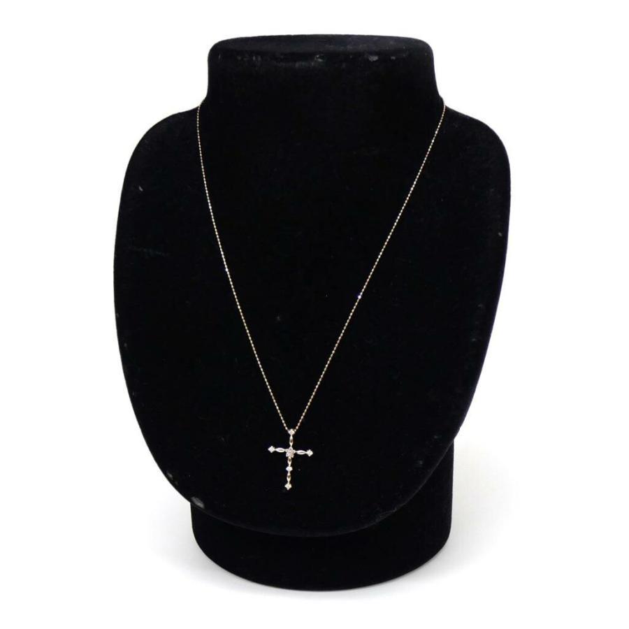 ダイヤモンドクロスモチーフネックレス 0.12ct /ピンクゴールド/K10PG