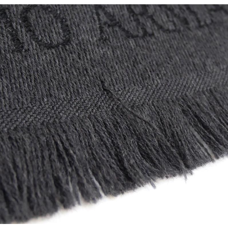 GIORGIO ARMANI ロゴ マフラー 黒×グレー 【中古】(64224) : 堀田商事