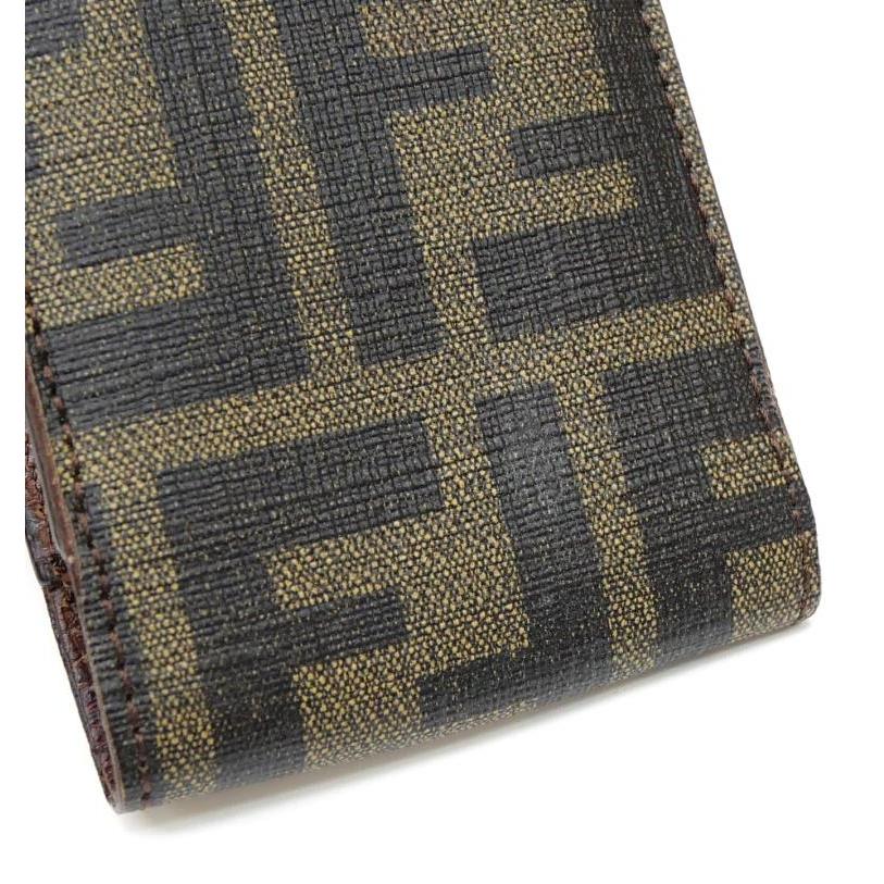 フェンディ FENDI シガレットケース タバコケース ズッカ ブラウン 【中古】(64232)｜horita78｜07