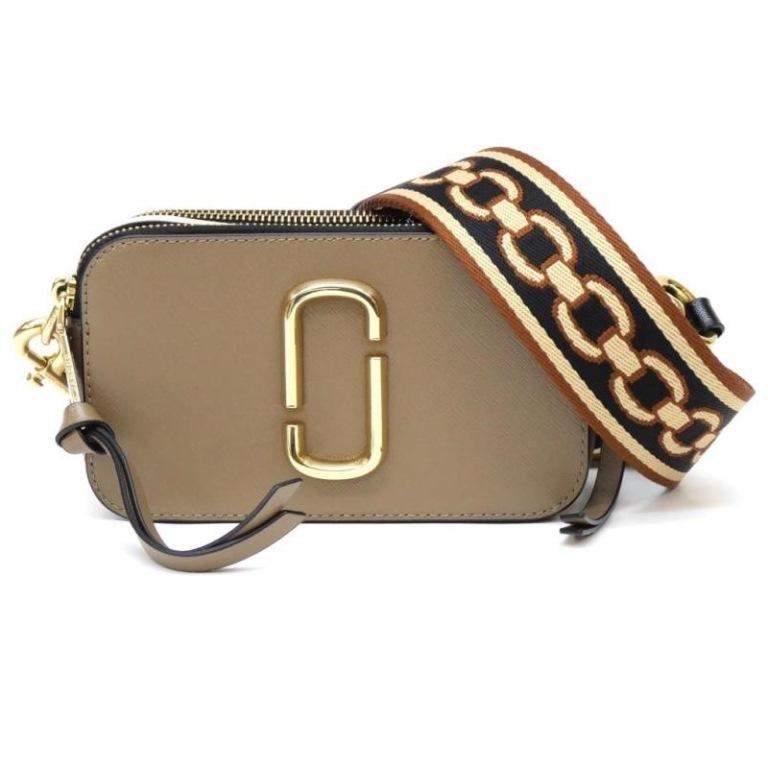 マークジェイコブス MARC JACOBS ショルダーバッグ ザ スナップショット ブラウン 【中古】(64559) MARC JACOBS（マーク・ジェイコブス） ショルダーバッグ ザ スナップ