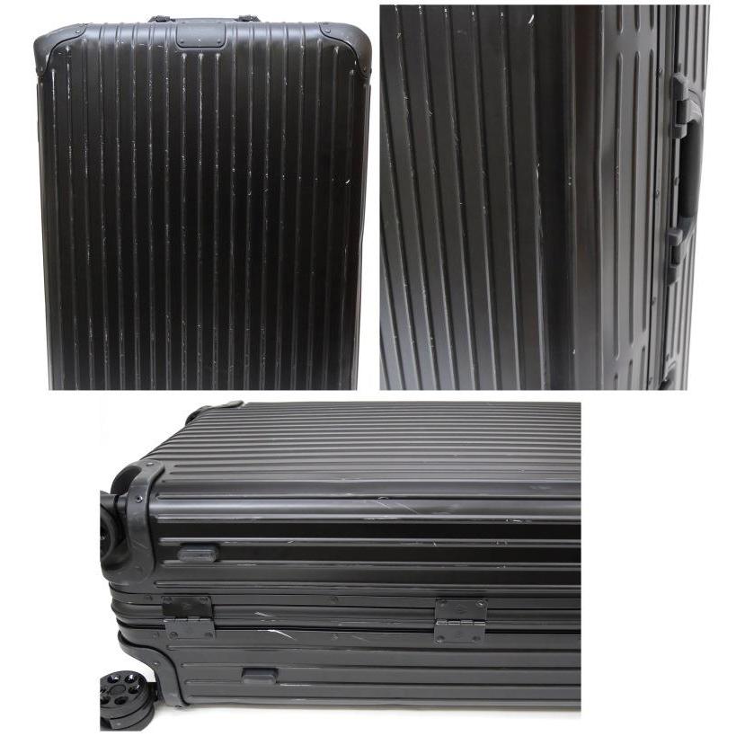 リモワ RIMOWA スーツケース オリジナル チェックインL 86リットル 4輪 925.73.01.4 黒 アルミニウム 【中古】(64650)｜horita78｜06