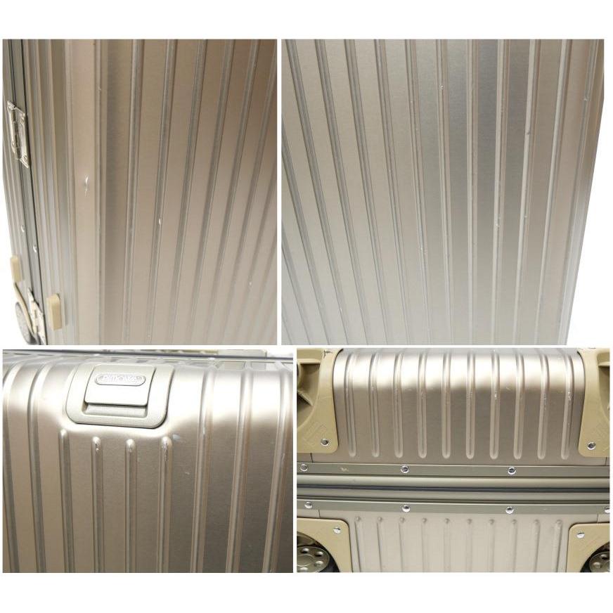 リモワ RIMOWA スーツケース トパーズ チタニウム 電子タグ 67リットル 4輪 924.63.03.5 アルミニウム 【中古】(64674)｜horita78｜06