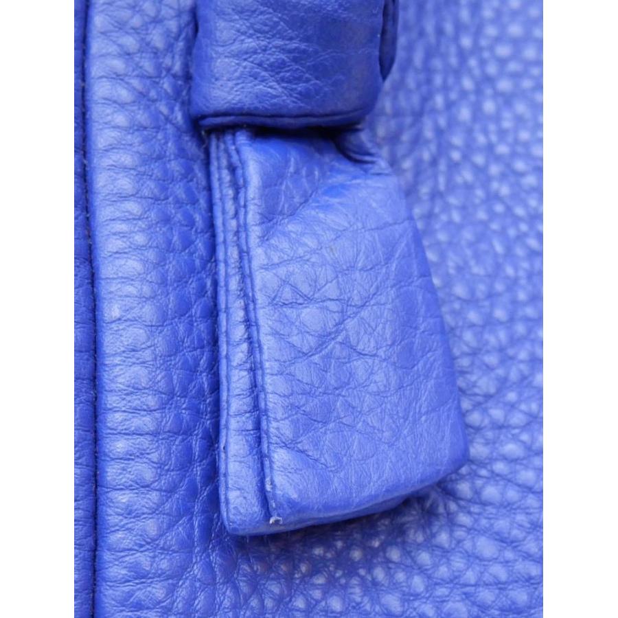 トリーバーチ TORY BURCH ブリテン チェーントートバッグ ブルー レザー 【中古】(64841) TORY BURCH（トリーバーチ） ブリテン チェーントートバッグ ブルー