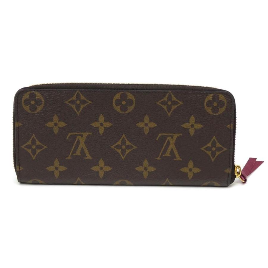 ルイ・ヴィトン LOUISVUITTON 長財布 ポルトフォイユ・クレマンス M60742 モノグラム フューシャ 【中古】(64883)｜horita78｜02