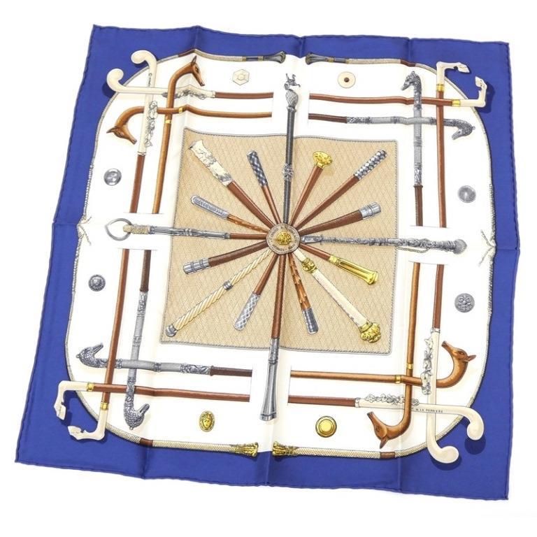 HERMES（エルメス） スカーフ カレ45 Cannes et Pommeaux ステッキ