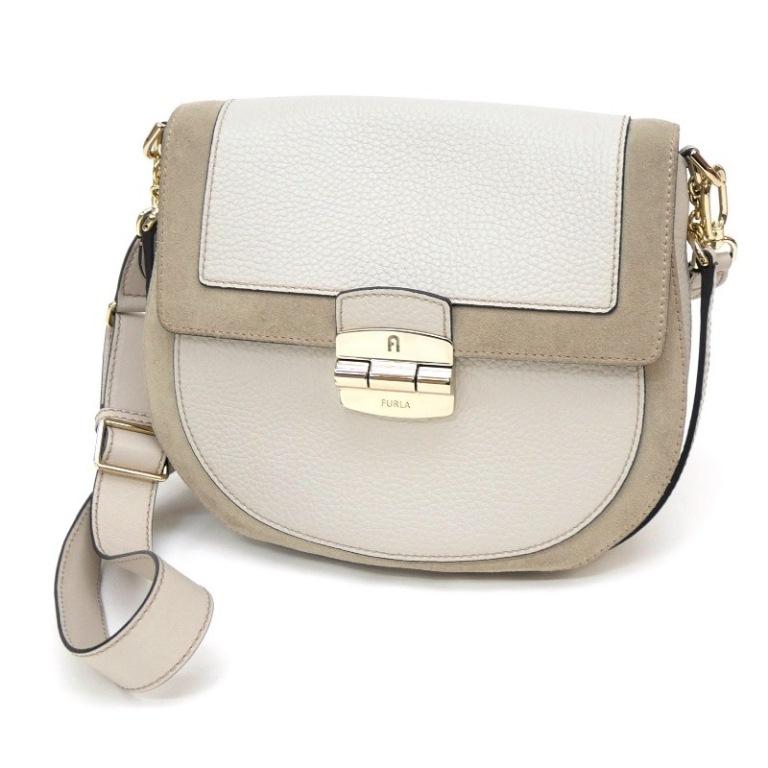 FURLA（フルラ） ショルダーバッグ CLUB 2 S CROSSBODY グレージュ 