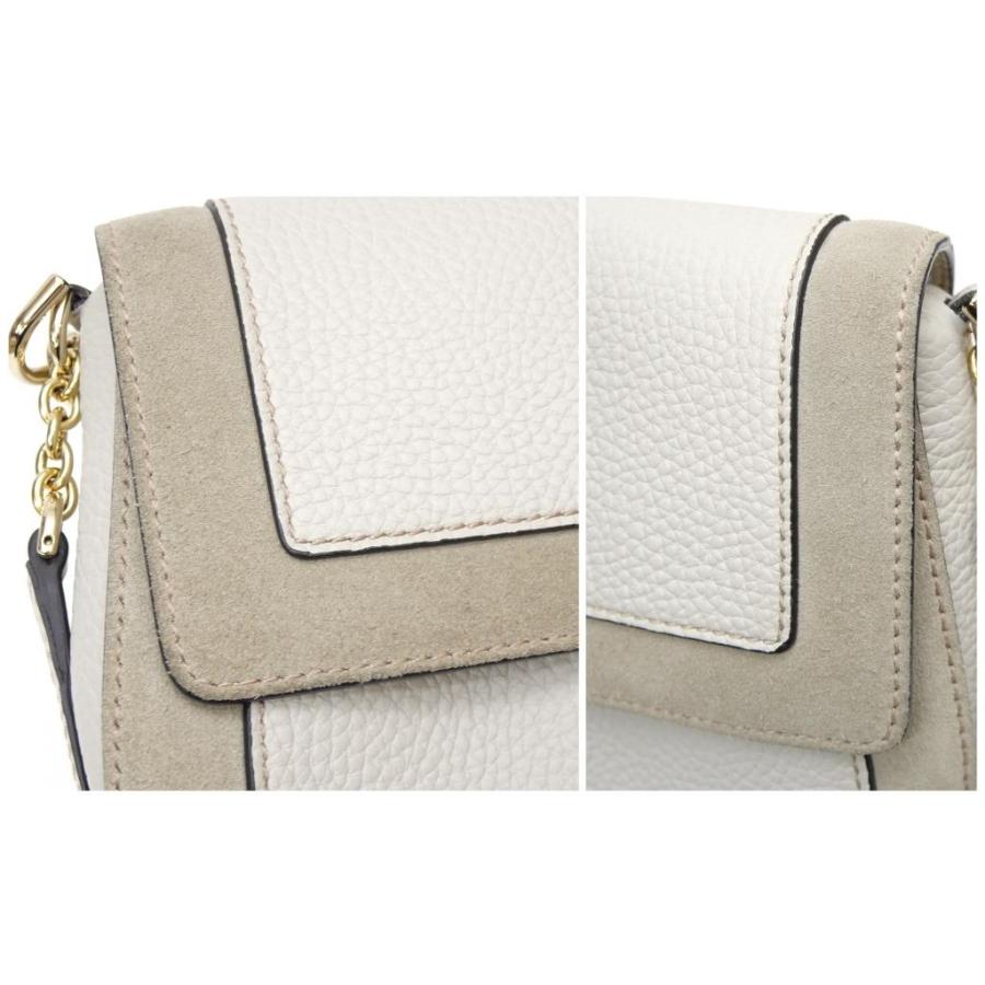 FURLA クラブ ショルダーバッグ 2way シボ革 スエード グレージュ