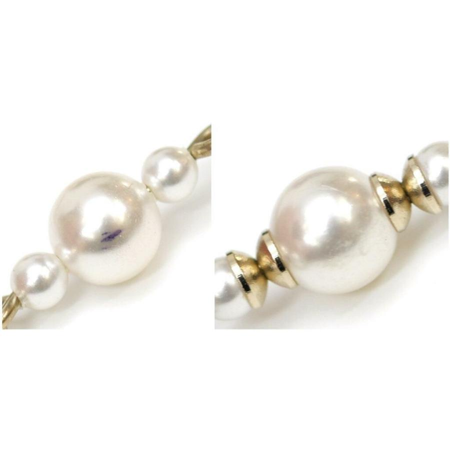 CHANEL シャネル　クリスタルストーンパール　ネックレス　シャンパンゴールド CHANEL（シャネル） ネックレス フェイクパール ラインストーン ココ