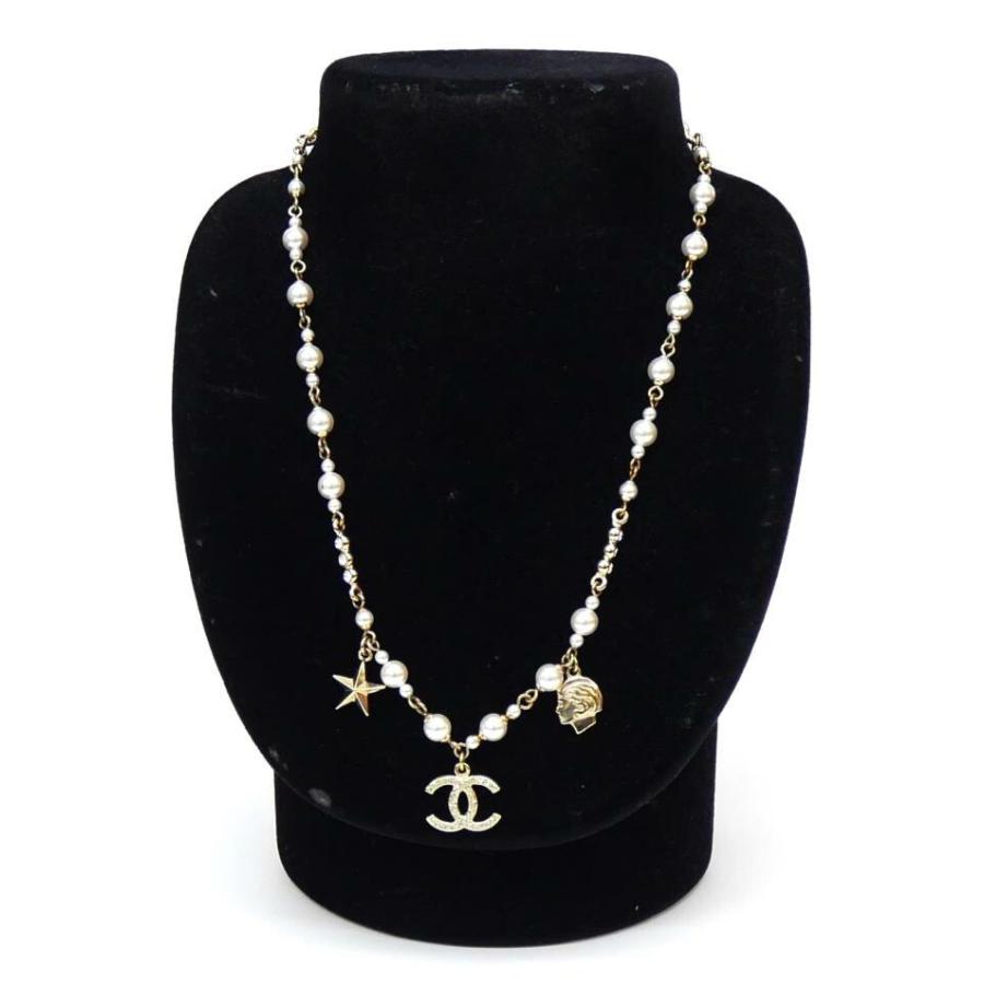 CHANEL ネックレス　フェイクパール　ココマーク CHANEL（シャネル） ネックレス フェイクパール ラインストーン ココ