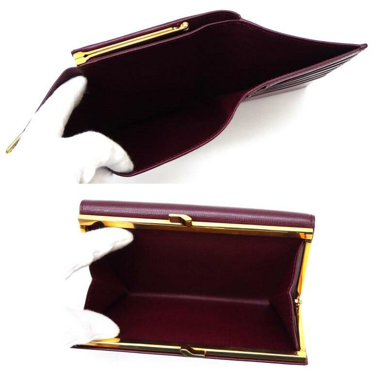Cartier（カルティエ） 三つ折り財布 マストドゥカルティエ ボルドー