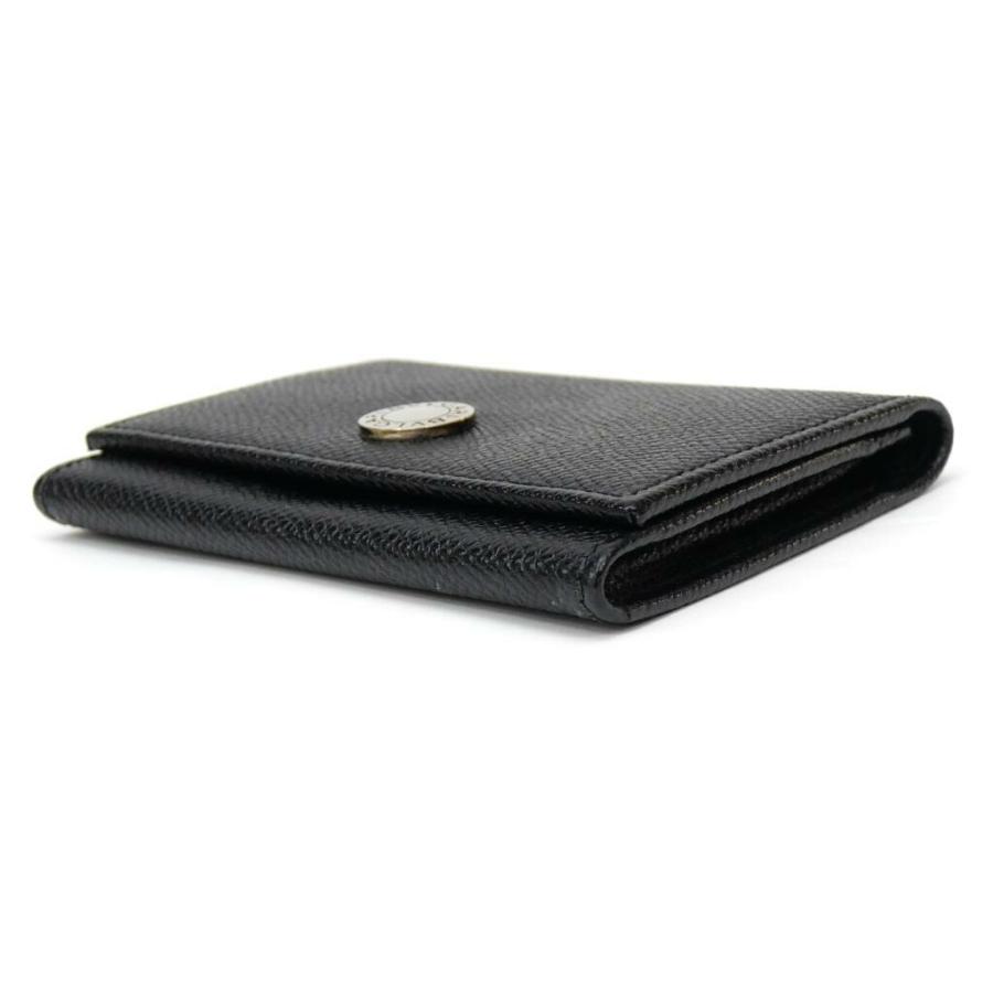 BVLGARI（ブルガリ） カードケース 名刺入れ 型押し 黒 【中古】(65074