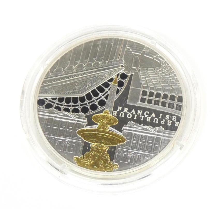 モネ ド パリ 10ユーロ銀貨 コンコルド広場 2017年 【中古】(65183