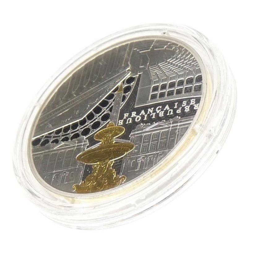 モネ ド パリ 10ユーロ銀貨 コンコルド広場 2017年 【中古】(65183