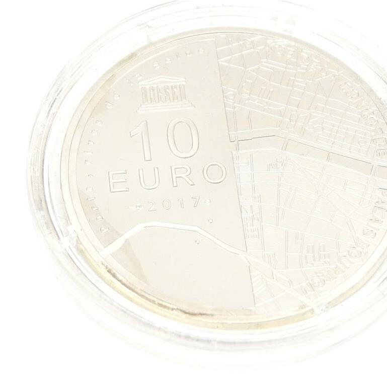 モネ ド パリ 10ユーロ銀貨 コンコルド広場 2017年 【中古】(65183