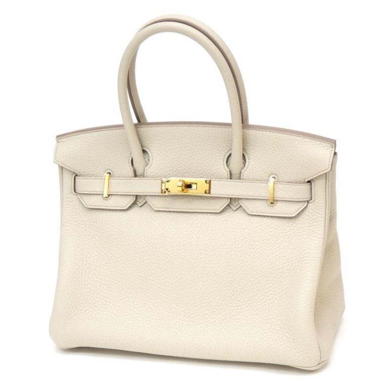 HERMES エルメス ハンドバッグ バーキン30 U刻印 G金具 クレ トリヨン  