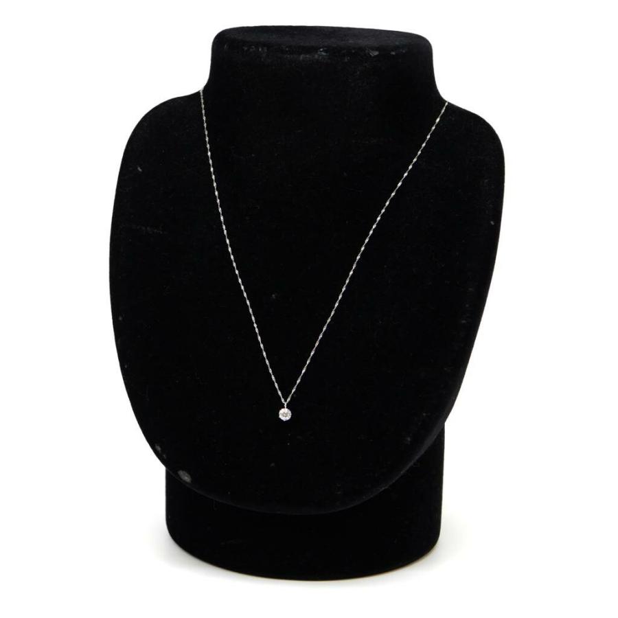 ダイヤモンドプチネックレス 0.3ct /プラチナ/Pt850 0.9g 【中古 