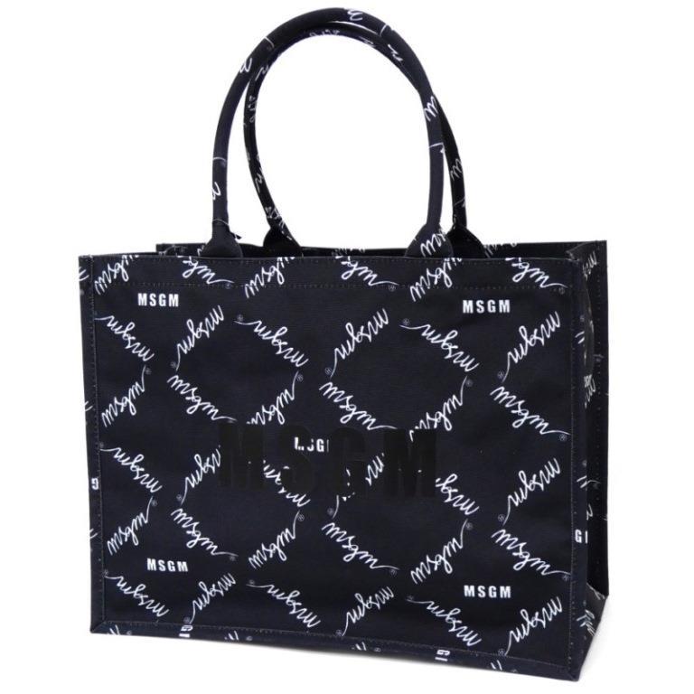 新品 MSGM マルチカラードリッピング キャンバストートバッグ - トート 