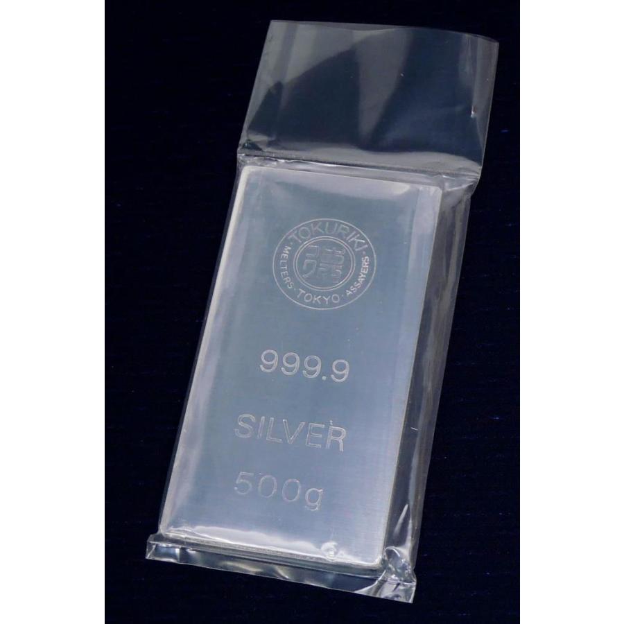 徳力本店 純銀インゴット ingot 500g シルバーバー /シルバー/SV999.9