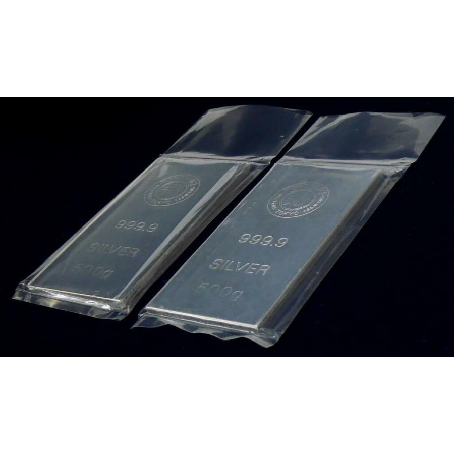 徳力本店 純銀インゴット ingot シルバーバー 500g×2本セット
