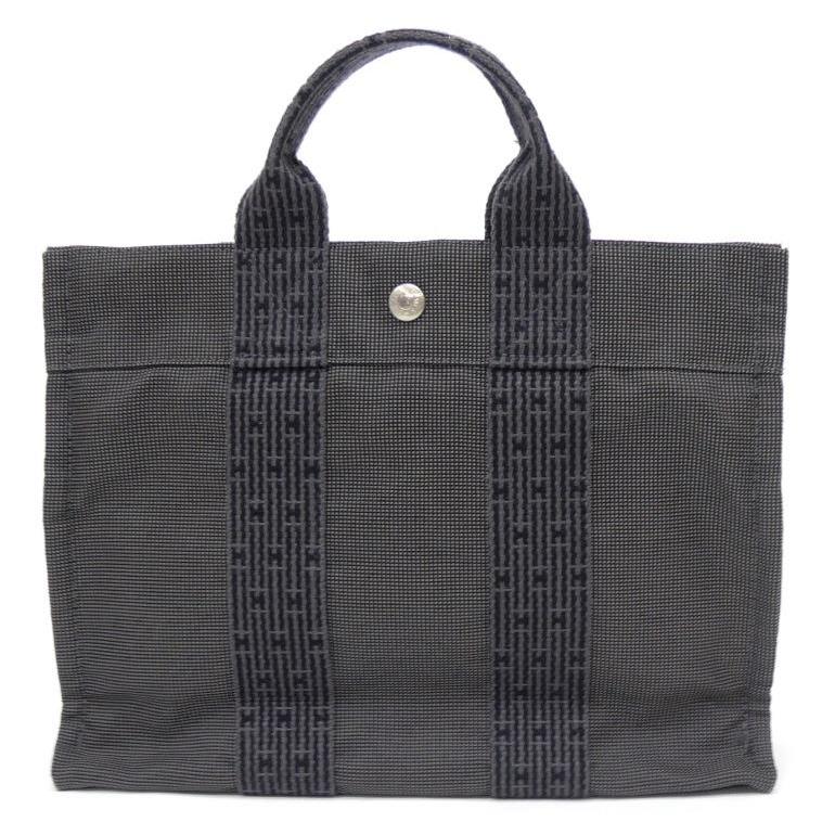 u*a様 HERMES エルメス エールライン トートバッグ PM グレー　カデ HERMES（エルメス） トートバッグ エールラインPM グレー 【中古