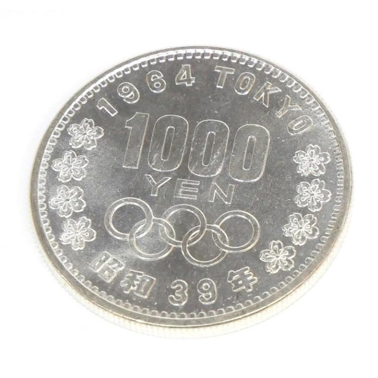 昭和39年 東京オリンピック 1000円銀貨 TOKYO 並品 記念貨幣 昭和39年 東京オリンピック 1000円銀貨 TOKYO 並品 記念貨幣