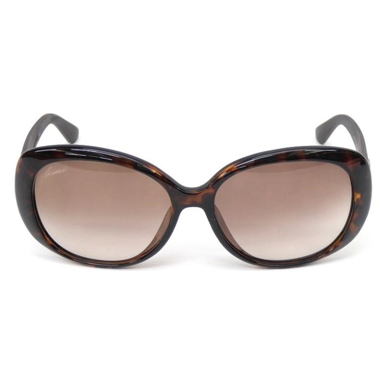 グッチ GUCCI サングラス Gロゴ 58□16-135 GG3794 ブラウン 【中古 