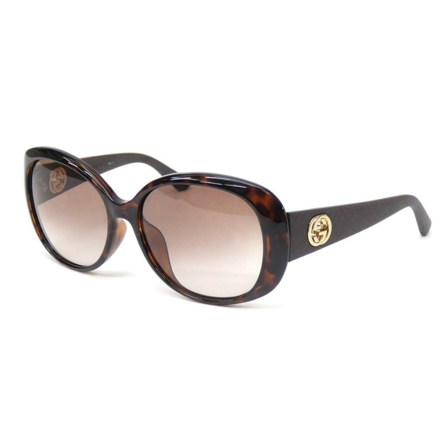 グッチ GUCCI サングラス Gロゴ 58□16-135 GG3794 ブラウン 【中古 