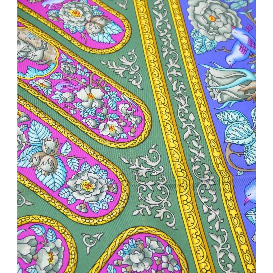HERMES（エルメス） スカーフ カレ90 カラムダン QALAMDAN ブルー系