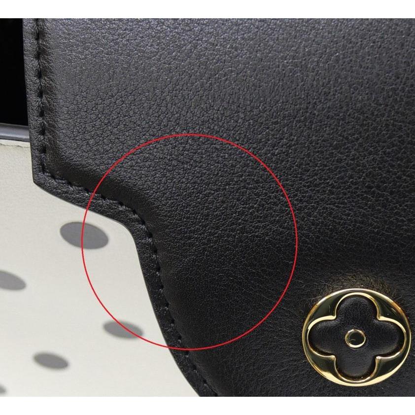 ルイ・ヴィトン LOUISVUITTON ハンドバッグ カプシーヌ BB 2WAY ショルダーバッグ M20373 白黒ドット レザー 【中古】(65568)の画像