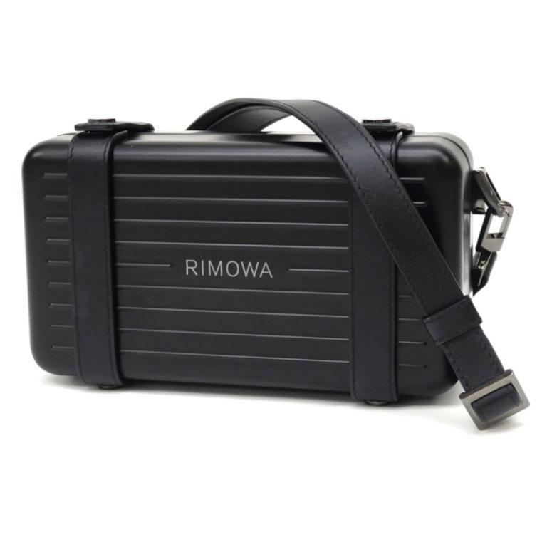 RIMOWA ブラック ショルダーバッグ クロスボディバッグ アルミ 