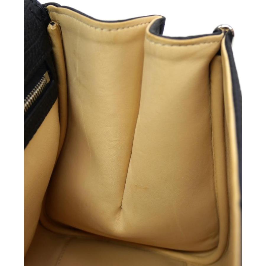 デルヴォー DELVAUX ハンドバッグ ブリヨンMM 2WAY 黒 クリスピーカーフ 【中古】(65790)の画像