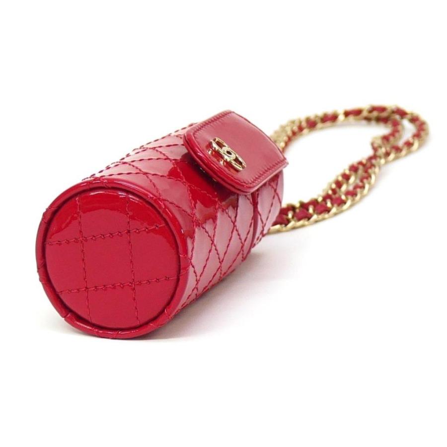 CHANEL（シャネル） リップケース チェーンショルダー 赤 パテント