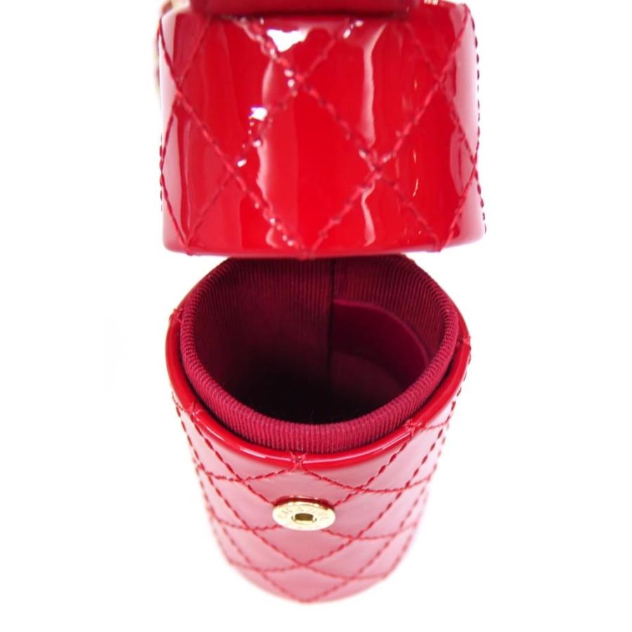 CHANEL（シャネル） リップケース チェーンショルダー 赤 パテント