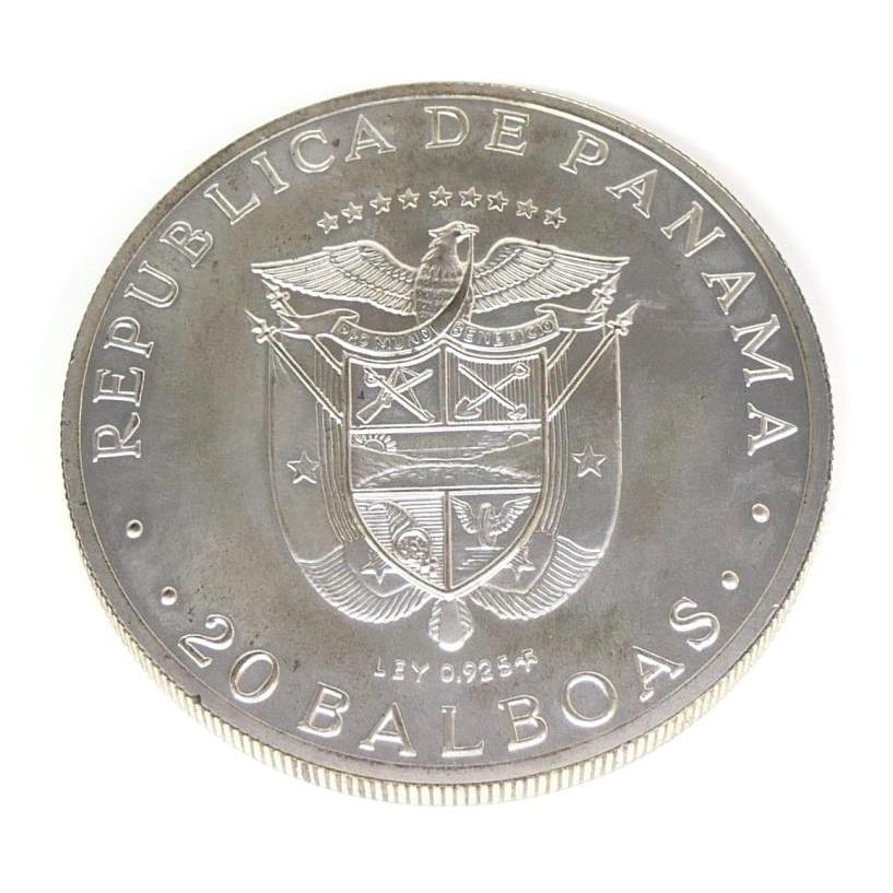 1974年 パナマ 20バルボア 銀貨 パナマ共和国 20バルボア銀貨 1974年 【中古】(65978) : 堀田商事質店
