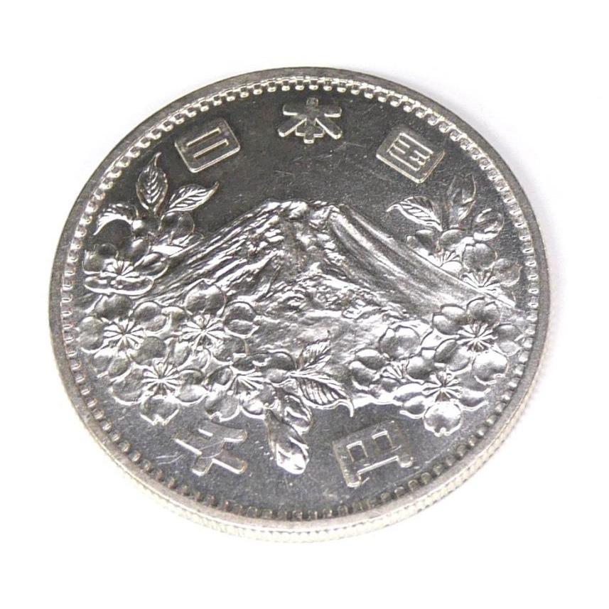 昭和39年 東京オリンピック 1000円銀貨 TOKYO 並品 記念貨幣 1964年 