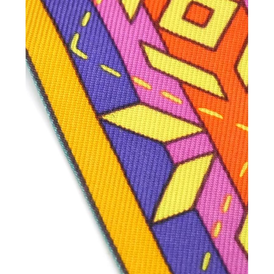 エルメス HERMES ツイリー スカーフ 紫 黄色 オレンジ ピンク