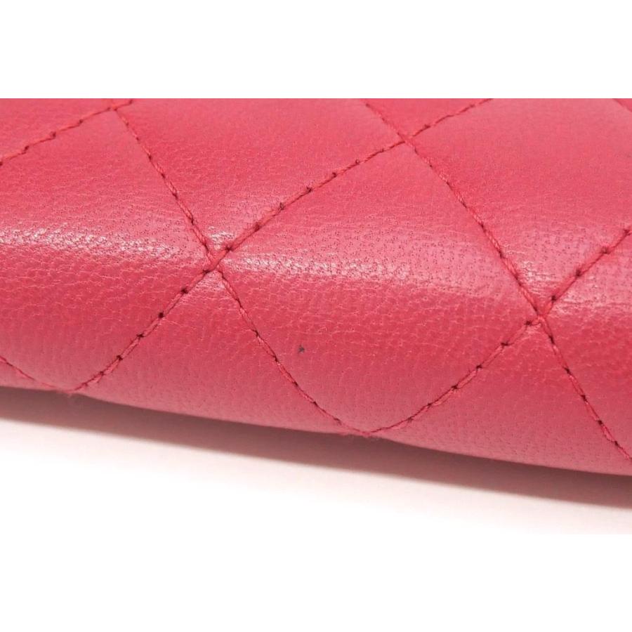 CHANEL シャネル 4連キーケース マトラッセ ピンク 【中古 CHANEL シャネル 4連キーケース マトラッセ ピンク 【中古