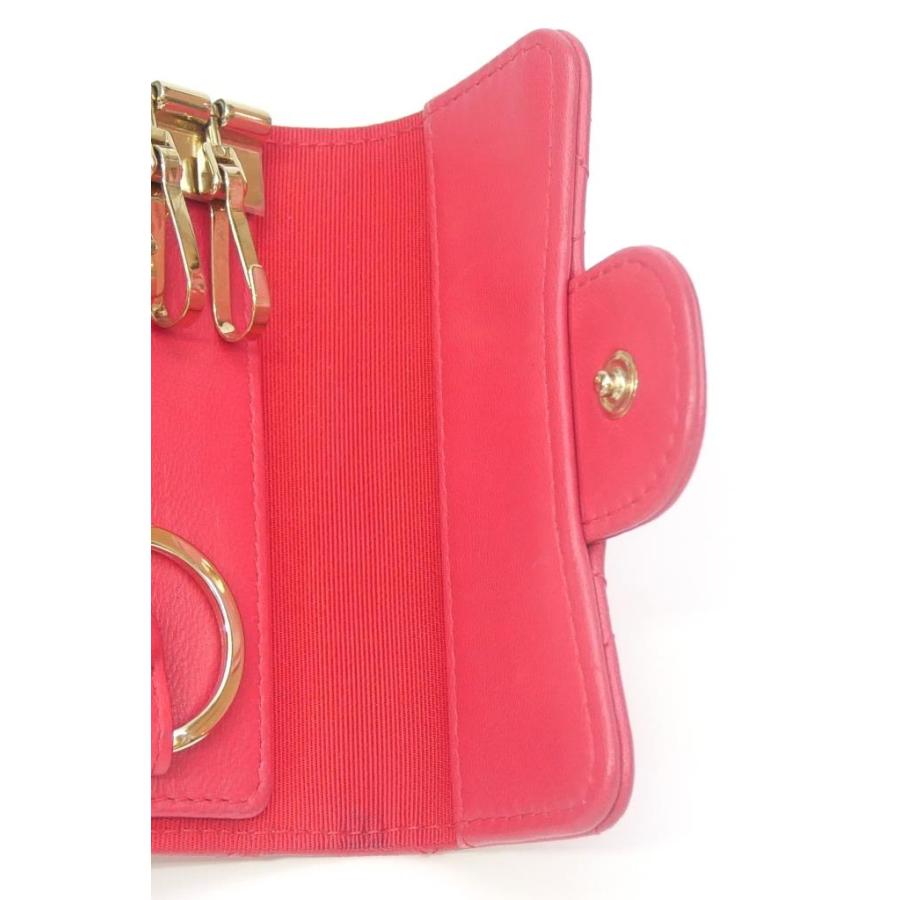 CHANEL シャネル 4連キーケース マトラッセ ピンク 【中古 CHANEL シャネル 4連キーケース マトラッセ ピンク 【中古