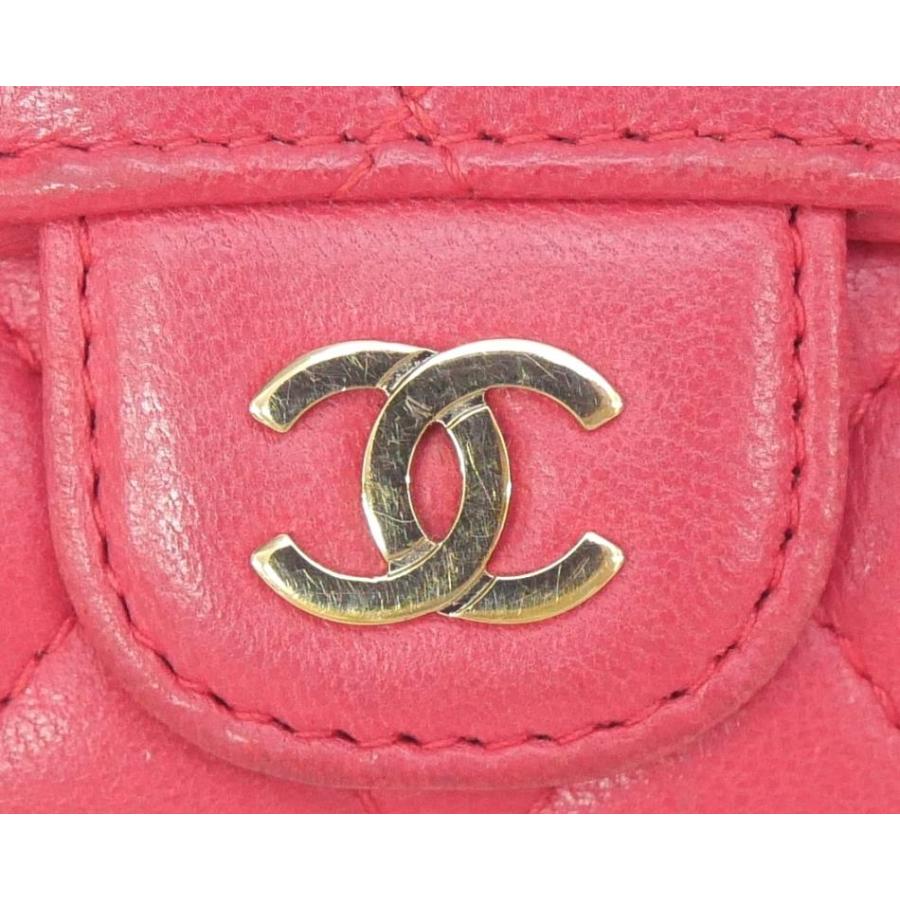 CHANEL シャネル 4連キーケース マトラッセ ピンク 【中古 CHANEL シャネル 4連キーケース マトラッセ ピンク 【中古