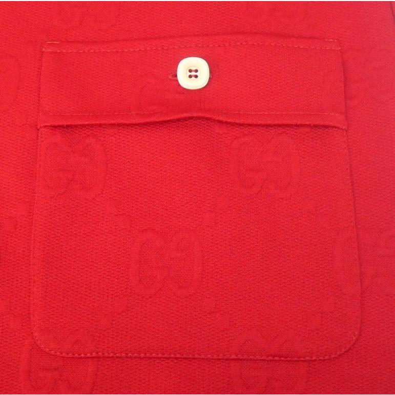 GUCCI（グッチ） ハーフジップワンピース ジャガード M 653412 赤