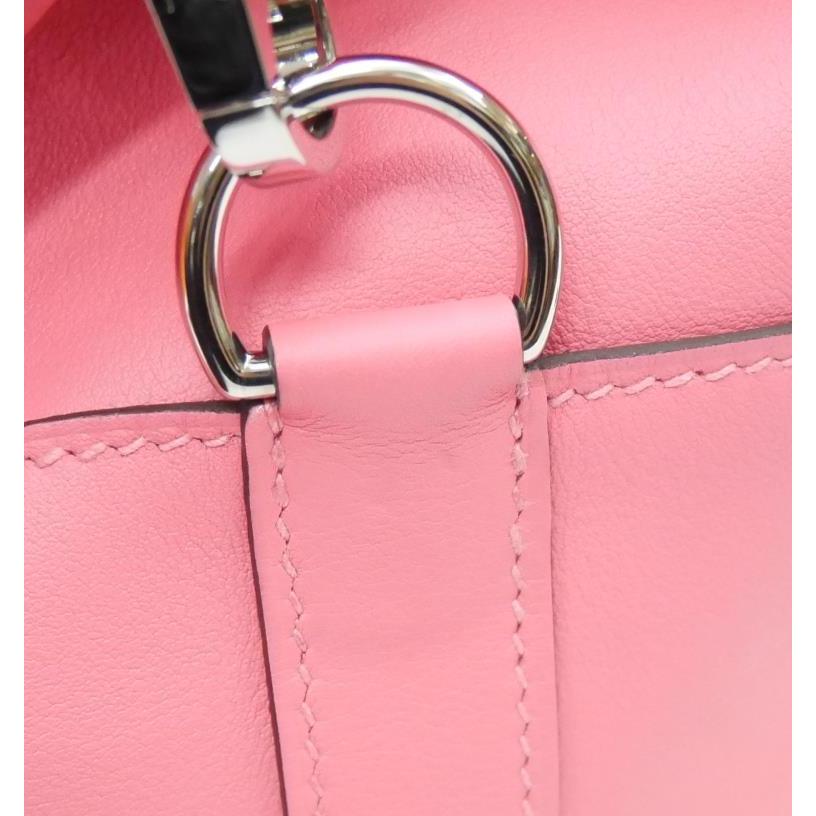 エルメス HERMES ハンドバッグ ツールボックス20 C刻印 SV金具 2WAY ローズアザレ スイフト 【中古】(66500)の画像