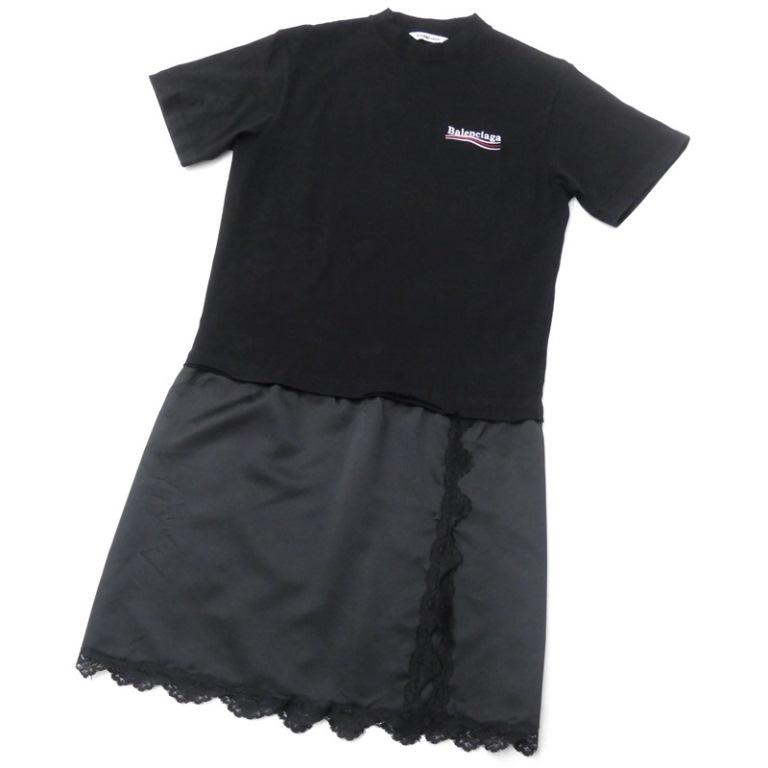 BALENCIAGA バレンシアガ Tシャツ ドッキングワンピース キャンペーン 
