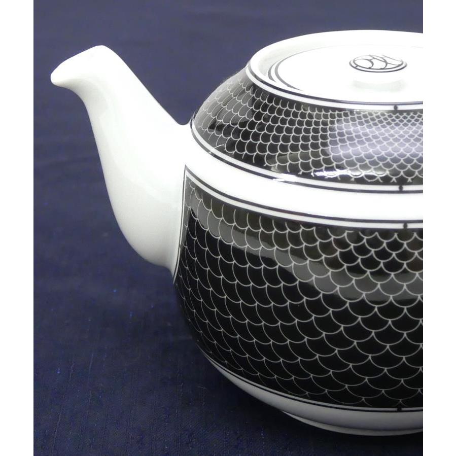 HERMES エルメス Hデコ ティーポット アッシュデコ 黒×白(66589 HERMES エルメス Hデコ ティーポット アッシュデコ 黒×白(66589