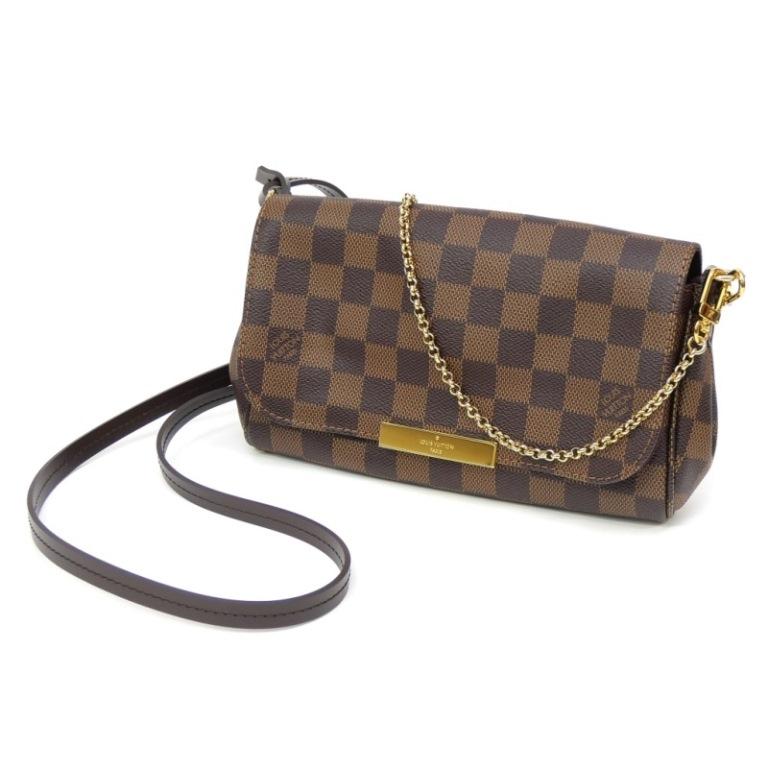 ​【美品/箱・袋付】ルイヴィトン ダミエ フェイボリットPM ショルダーバッグ LOUIS VUITTON（ルイ・ヴィトン） フェイボリットPM ショルダーバッグ
