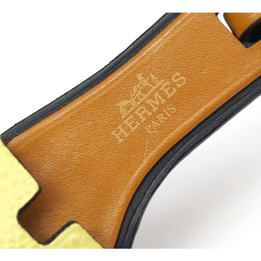 HERMES（エルメス） バッグチャーム オランナノ イエロー レザー(66737
