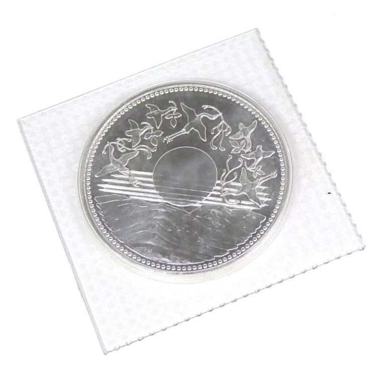 新品 未開封天皇陛下御在位60年記念コイン 幣 記念硬貨 壱万円銀貨