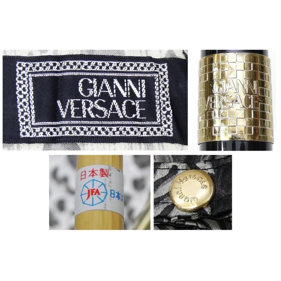 GIANNI VERSACE ジャンニヴェルサーチ 雨傘 アニマル柄 クラウン 長傘