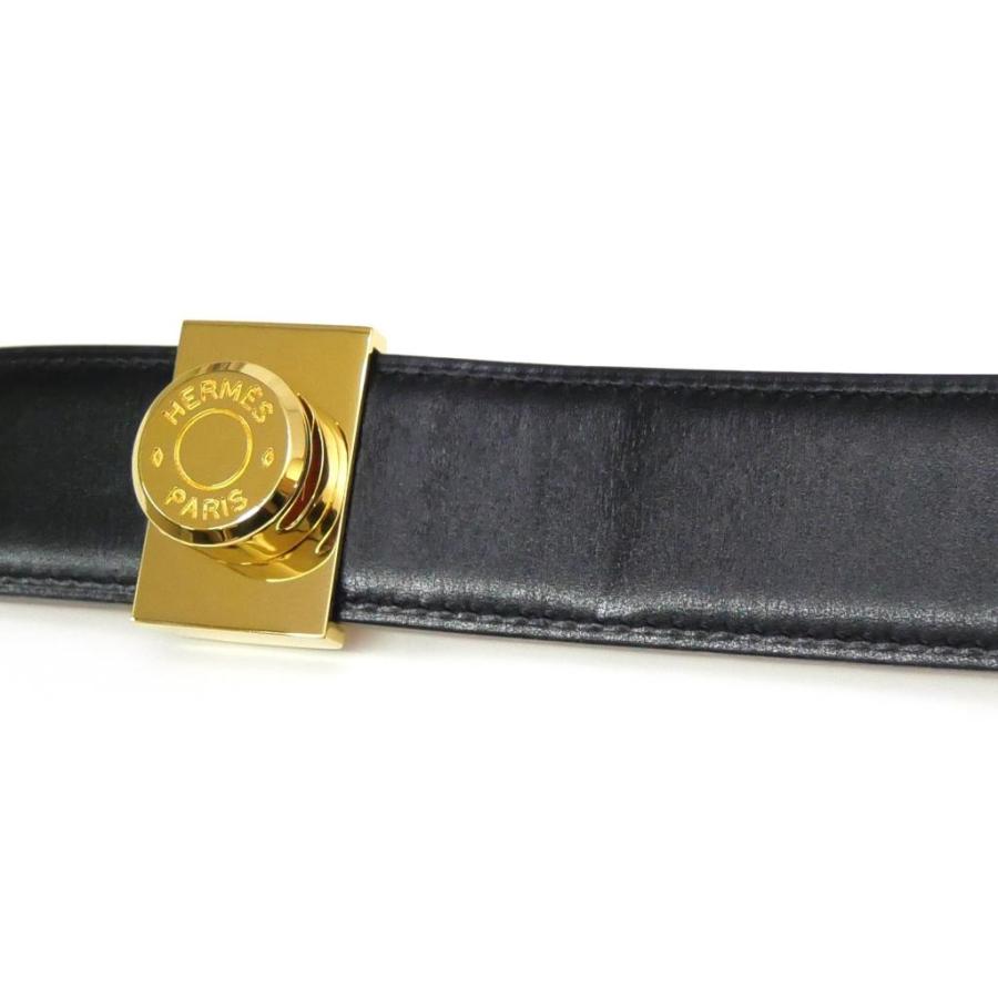HERMES（エルメス） セリエ レザーベルト リバーシブル 70cm □B刻印