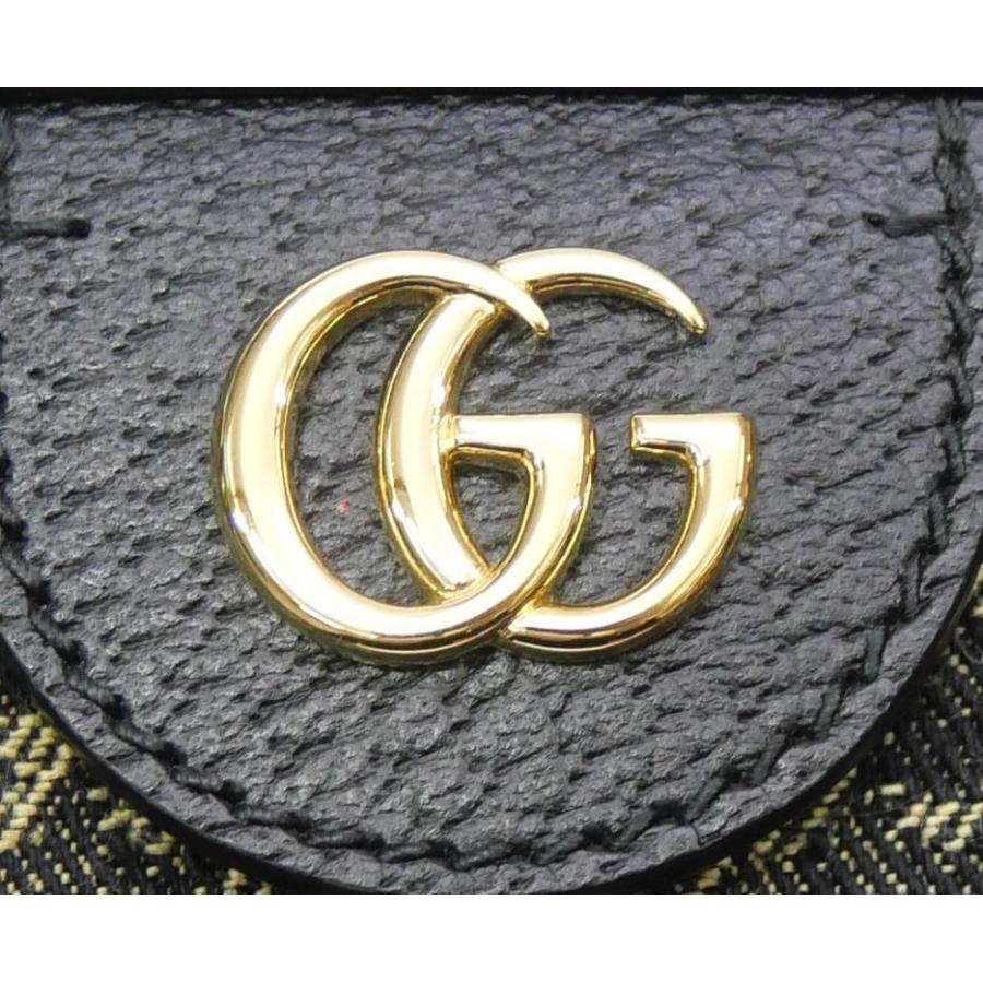 GUCCI（グッチ） トートバッグ GG 黒 キャンバス×レザー 【中古