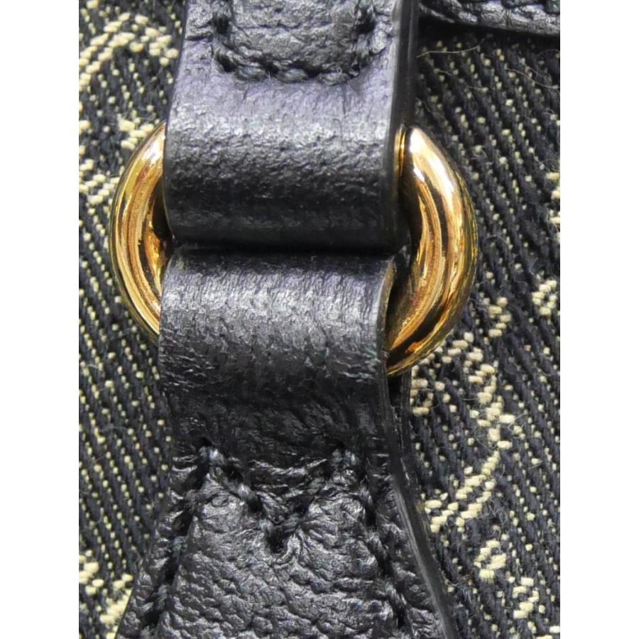 GUCCI（グッチ） トートバッグ GG 黒 キャンバス×レザー 【中古